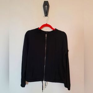 Black Size L Womens GAIAM Zip-up Jacket